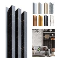 Deco wallpanel Black marble-Black marble, 1250 x 172mm, 3 lamella 30 x 40mm, HDF 3.2mm (4pcs)