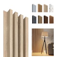 Deco wallpanel Sonoma oak-Sonoma oak, 1250 x 159mm, 4 lamella 20 x 30mm, HDF 3.2mm (4pcs)