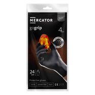 Mercator GoGrip BLACK nitrile gloves 4 pcs size XL