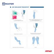 Nitrile protective gloves Nitrylex Basic size L 100 pcs, MERCATOR