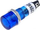 Indicator with neon lamp 230V Ø10mm blue