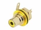 REAN - PHONO RECEPTACLE (RCA) - GOLD PLATED CONTACTS - YELLOW