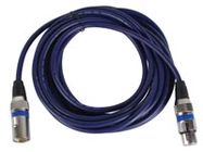 Profesionalus DMX kabelis XLR 3pin kištukas - XLR 3pin lizdas 5m