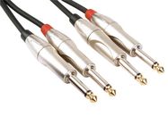 JACK CABLE - 2 x JACK 6.35 mm to 2 x JACK 6.35 mm - MONO - 5 m