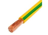 H07V-K (LgY) 1x6 mm2 single core wire Lietkabelis (multiwire, yellow/green, 100m)