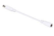 DC POWER EXTENSION CABLE WITH MALE-FEMALE PLUG - 2 m - WHITE