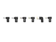 Set with 6 pieces USB-C to laptop plugs - HP«, Dell«, Acer«, Lenovo«, Asus« - 4 mm & 5.5 mm