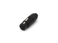 REAN - TINY XLR ADAPTER FEMALE TO MALE - BLACK