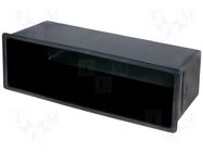 Radio box; Volvo; ISO; black; 59x189mm PER.PIC.