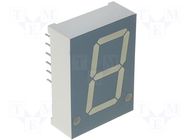 Display: LED; 7-segment; 20.32mm; 0.8"; No.char: 1; red; 1.9÷6.4mcd KINGBRIGHT ELECTRONIC
