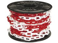 RED/WHITE CHAIN 8 mm ON REEL - 25 m