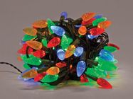 Strawberry Light LED - 12 m - 120 multicolor lamps - green wire - 24 V