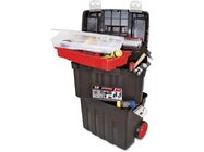 TAYG Toolbox on wheels with tray and box, 470x290x630 mm, 85,8 L