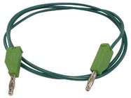 TEST LEADS (MOULDED BANANA PLUG 4mm) / GREEN