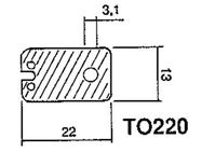 SILICONE HEAT CONDUCTIVE INSULATOR FOR TO220