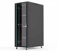 Commutation freestanding cabinet 19" 37U 600x1000x1833 (not assembled, black)