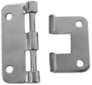 HINGE - WHITE METAL - 58 x 46 mm - 10 pcs per package