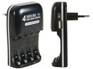 NIMH FAST BATTERY CHARGER WITH USB OUTPUT