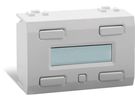 4 button control with LCD display with 32 functions and backup of time and date, white