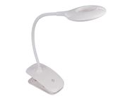 RECHARGEABLE LED TABLE LAMP WITH CLIP - DIMMABLE - 20 LEDs - WHITE