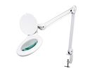 LED DESK LAMP WITH MAGNIFYING GLASS  5 DIOPTRE- 4 W - 48 LEDS - WHITE