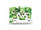 2-conductor ground terminal block green-yellow