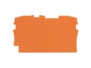 End and intermediate plate 0.8 mm thick, orange