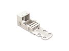 MOUNTING CARRIER - FOR 2-CONDUCTOR TERMINAL BLOCKS - 221 SERIES - 4 mm² - FOR SCREW MOUNTING - WHITE