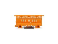 MOUNTING CARRIER - 221 SERIES - 6 mm² - FOR DIN-35 RAIL MOUNTING/SCREW MOUNTING - ORANGE
