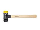 Wiha Soft-faced hammer Safety medium soft/medium hard with hickory wooden handle, round hammer face (26436) 50 mm