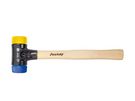 Wiha Soft-faced hammer Safety soft/medium hard with hickory wooden handle, round hammer face (26653) 30 mm