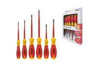 Wiha Screwdriver set SoftFinish® electric slimFix Slotted, Phillips 6-pcs. (35389)