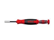 Wiha Screwdriver with bit magazine LiftUp 25 magnetic assorted with 12 bits, 1/4" (38601)