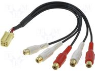 ISO mini plug,RCA socket x5; PIN: 6 4CARMEDIA