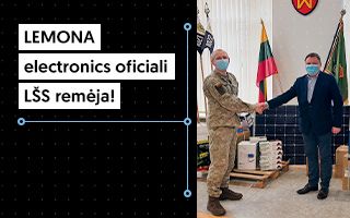 „LEMONA electronics ofiliaci LŠS remėja
