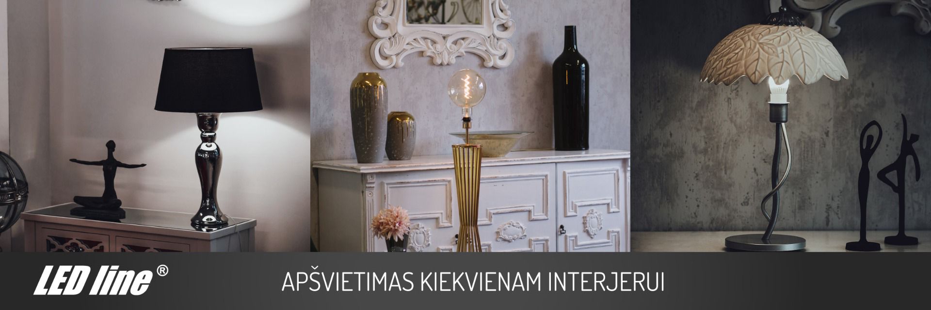 apšvietimas kievienam interjerui led line