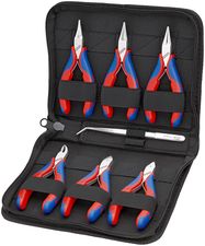 KNIPEX 00 20 16 Case for Electronics Pliers with tools for work on electronic components 7 parts 215 mm