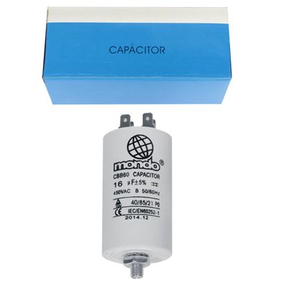 Конденсатор 10uF/450V+GRD Ø34x60mm W1-11010 8014025013176