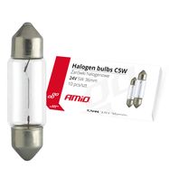 Halogen bulbs C5W Festoon 36mm 24V 10pcs, AMiO