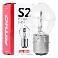 Halogen bulbs S2 12V 35/35W BA20d 1pcs, AMiO