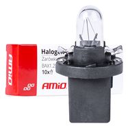 Halogen bulbs T5 B8.5D 12V 8.5W BAX1.2W white 10pcs, AMiO