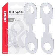 Car FLAT HSB type fuses 42mm 50A AMIO-03499, AMiO