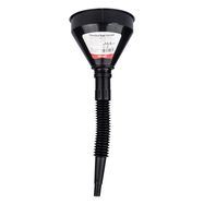 Flexible black universal funnel with strainer for fuel liquid water 13.5 cm AMIO-04036, AMiO