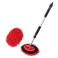 Chenille telescopic flow thru wash brush 67-100cm AMIO-04342, AMiO