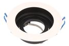 LED line® downlight aluminium round adjustable SLIM black/white brushed OLTIBO