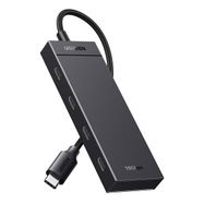 Sakabinātājs USB-C uz USB-C 3.2 4 porti, 30 cm, melns