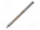 Tip; chisel,elongated; 1mm; 413°C; for soldering station METCAL