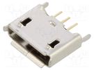 Socket; USB AB micro; THT; PIN: 5; straight; USB 2.0; 1.8A Global Connector Technology (GCT)