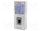 RFID combination lock; wall mount; 12÷24VDC; IP68; -40÷60°C QOLTEC
