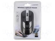 Mouse; black,grey; USB A; wireless,optical; DPI change button GEMBIRD